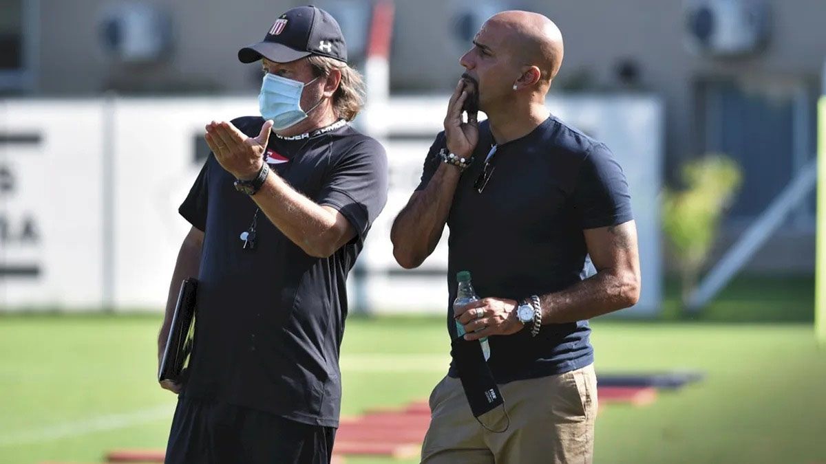 Ricardo Zielinski y Juan Sebastián Verón.