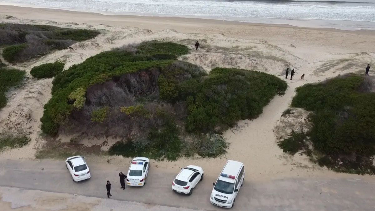 La playa Brava en Punta del Este, el sector en donde se cometió al asesinato de Valentina. (Foto: Gentileza Subrayado)