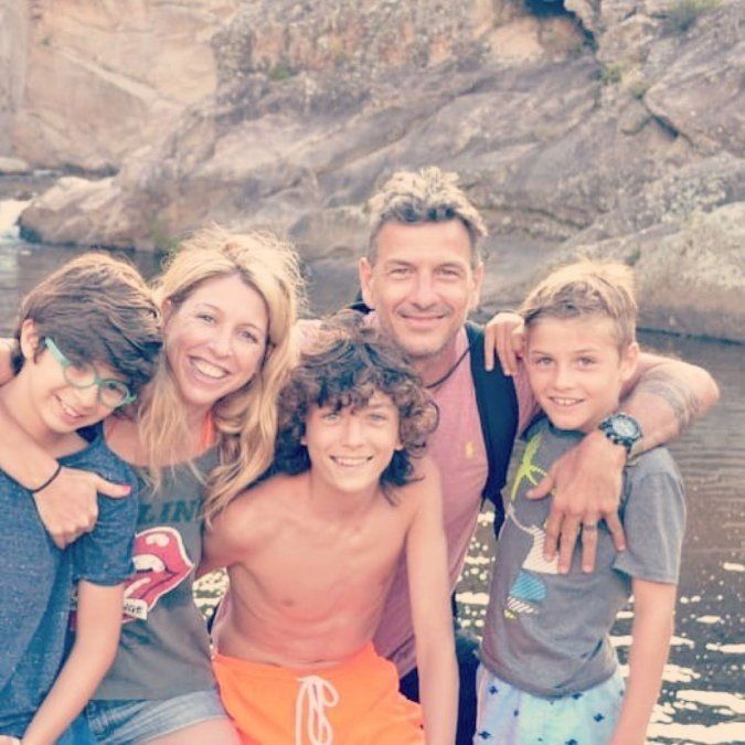 Flor Bertotti y su familia ensamblada 