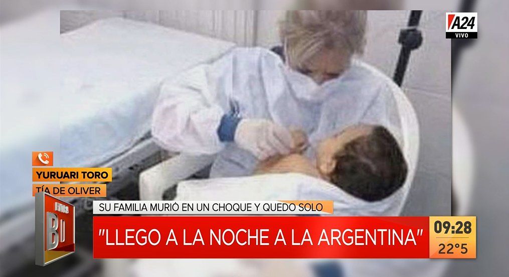 Venezuela será el destino de Oliver tras el fatal accidente en el que murieron sus padres y abuela (Foto: captura de TV).