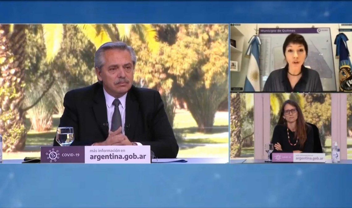 Alberto llamó a terminar con el patriarcado y prometió contratar obreras para su plan de obras públicas