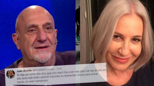 Juan Acosta apuntó contra Mercedes Morán y descalificó su trabajo