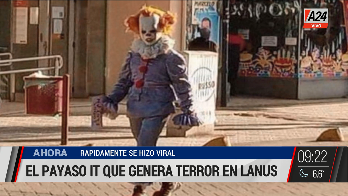 Lanús: transitan curiosos personajes que son furor en las redes. (Captura de Tv)