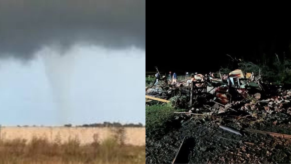 Video: impactante tornado en Las Flores destruyó una casa y dejó a una familia atrapada