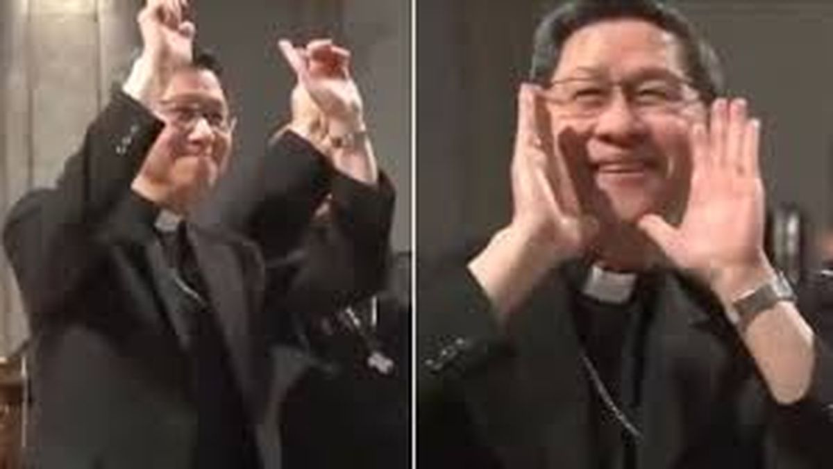 Los videos virales del cardenal Luis Antonio Tagle bailando y haciendo karaoke en una misa