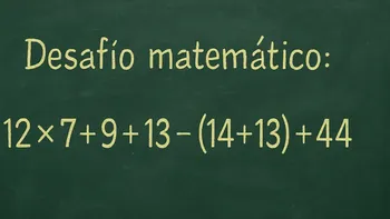 Desafío matemático: pocos logran resolverlo en menos de 10 segundos