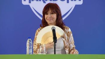 Cristina Kirchner, durante el acto de este marte en Avellaneda (Foto: archivo).