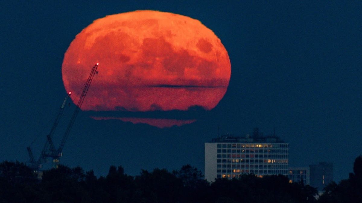 Impresionante las mejores imágenes de la Luna de cosecha