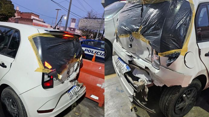 Conmocionante video: un conductor chocó 2 veces intencionalmente a un auto e hirió a un bebé