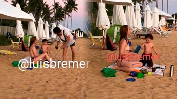 Agustina Kämpfer al natural: hace topless durante su estadía en Brasil