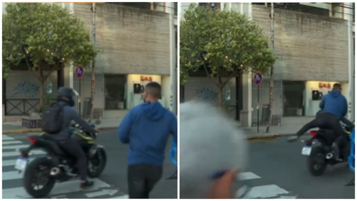Motochorros le robaron a un camarógrafo de un reconocido canal en plena cobertura en Palermo