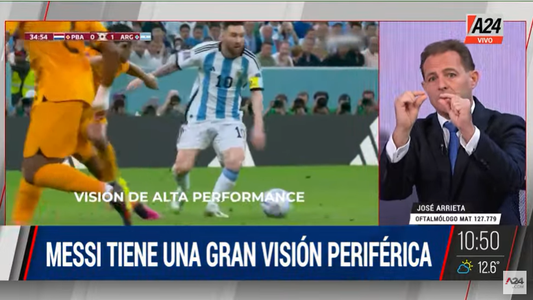 Lionel Messi tiene una visión periférica anormal: de qué se trata este fenómeno