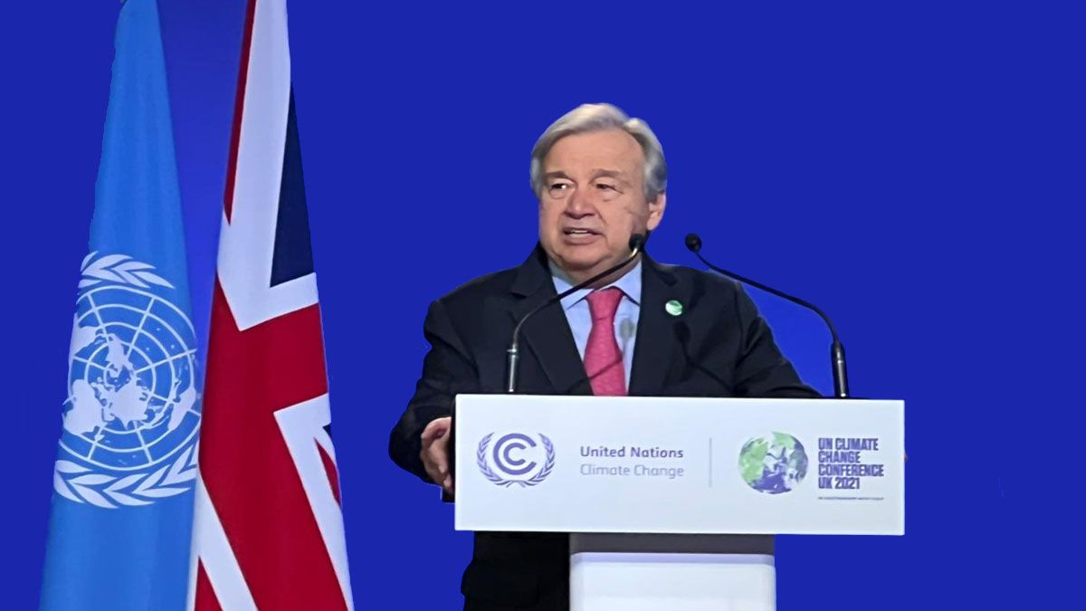 Antonio Guterres, secretario general de la ONU dijo la humanidad usa al planeta como 