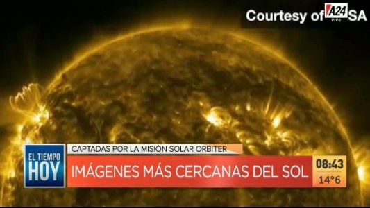La misión Solar Orbiter difundió imágenes inéditas desde el espacio del Sol