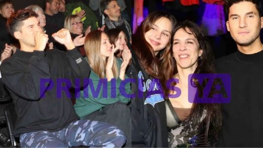 Francisco Tinelli fue a ver a su mamá al teatro y fue fotografiado con su nueva novia