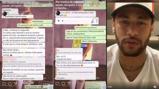 Neymar publicó fotos íntimas y mensajes de la mujer que le acusó de violación