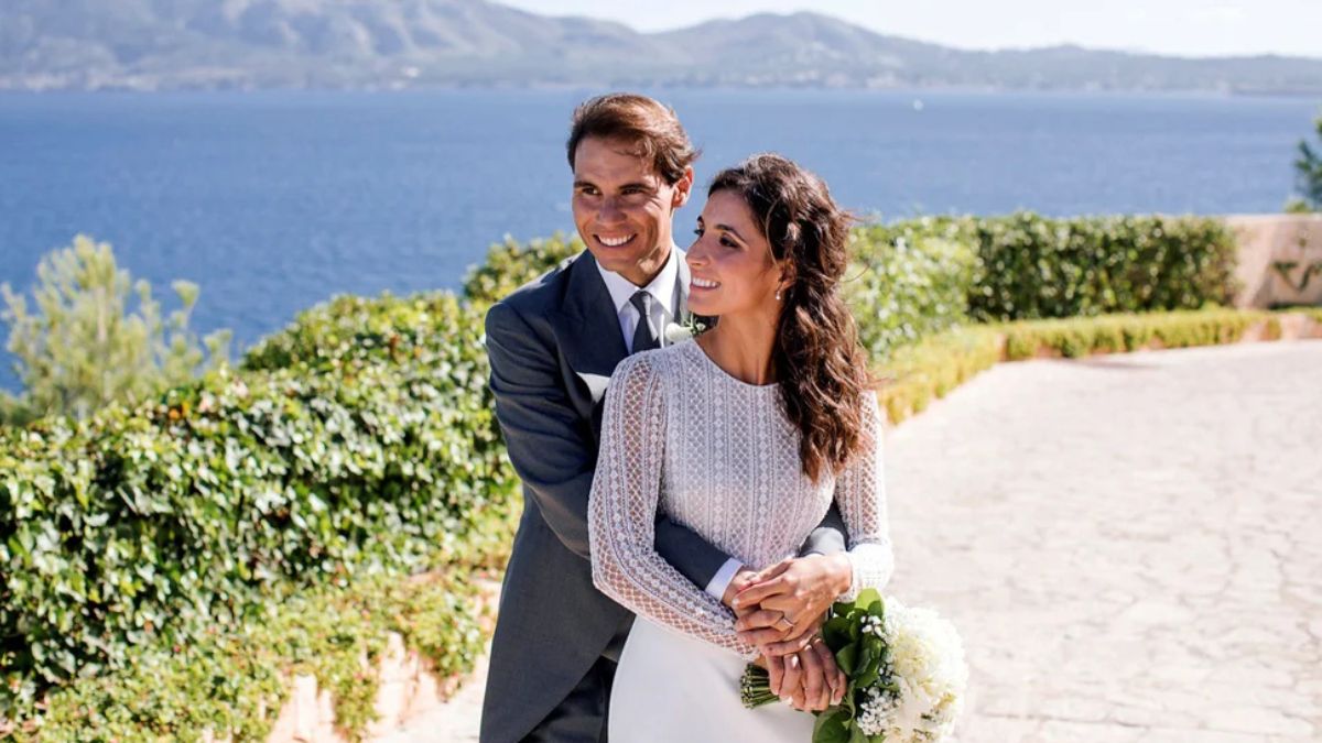 Rafael Nadal y su esposa se casaron en 2019.