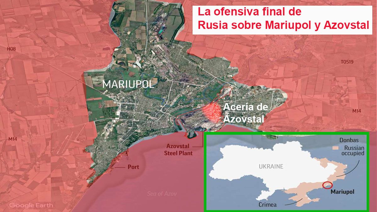 Rusia se enfoca en el ataque final sobre Mariupol y su acería (Foto: Archivo)