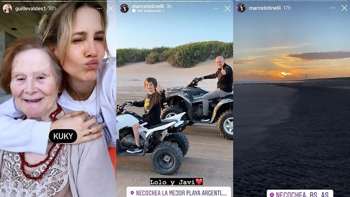 Marcelo Tinelli por estas horas descansa en Necochea junto a su mujer, Guillermina Valdés, y su hijo Lorenzo.