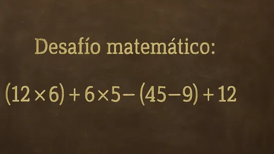 Desafío matemático: ¿en cuánto tiempo lográs resolverlo?