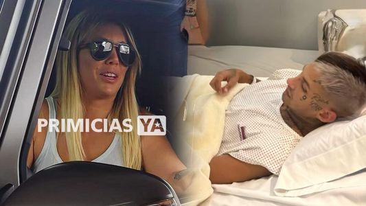 El video de Wanda Nara en la clínica acompañando a L-Gante en su cirugía: los detalles