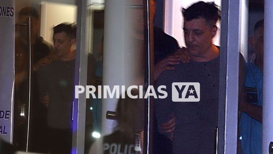 El impactante video del momento en que Leandro García Gómez, pareja de Lowrdez Fernández, sale esposado y detenido