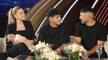 El Kun Agüero presentó a su hija Olivia en el programa de Susana Giménez: Salió a mí