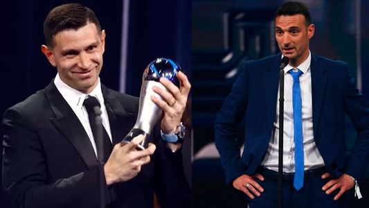 La fuerte reacción de Lionel Scaloni cuando Dibu Martínez recibió el premio a mejor arquero