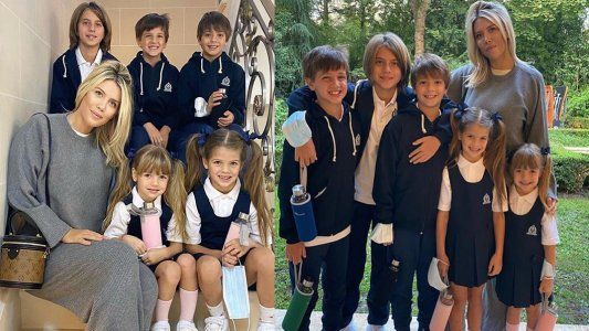 Wanda contó cuál fue la mayor preocupación de sus hijos en el primer día de clases en Francia