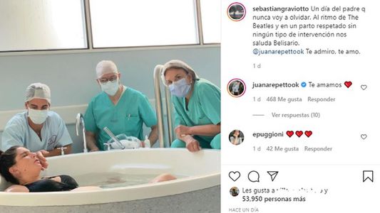 La decisión de Juana Repetto con la placenta de su hijo recién nacido