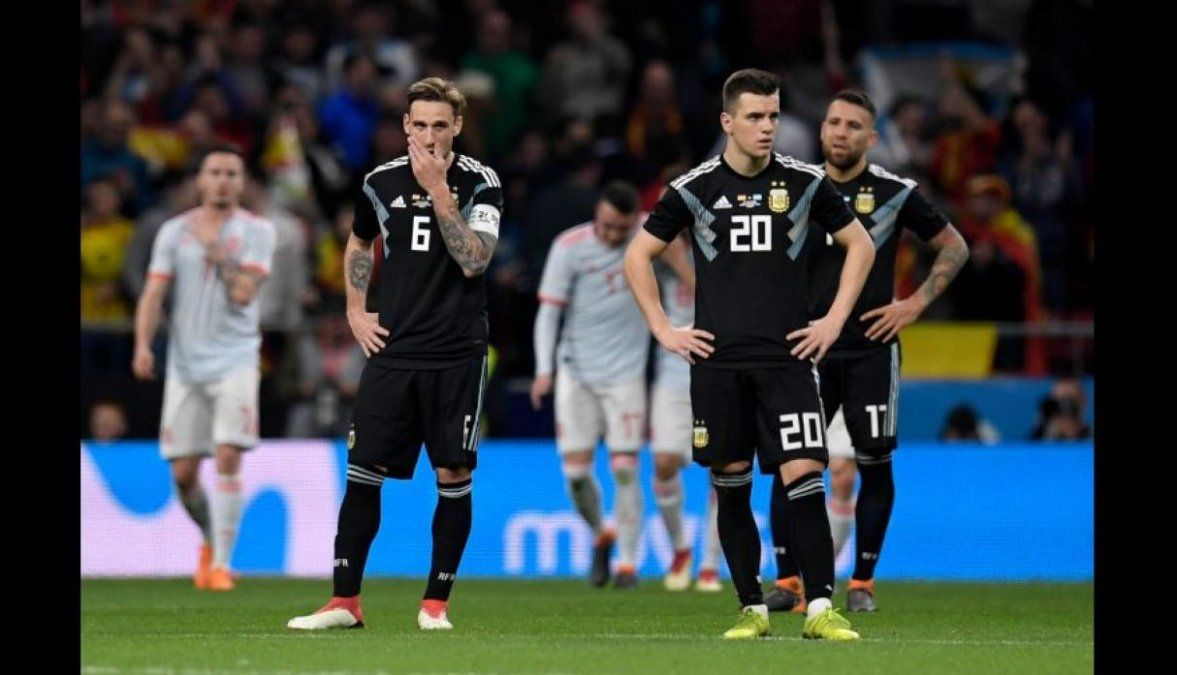 Un papelón de la Selección Argentina antes del Mundial: perdió 6-1 ante España