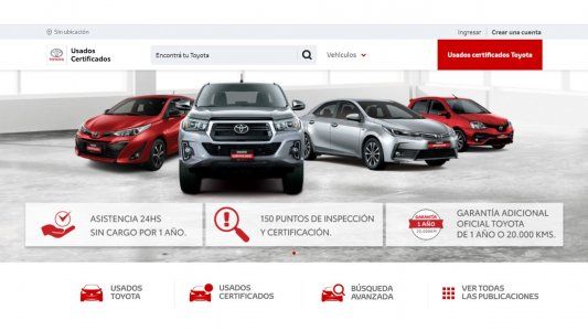 Toyota Argentina presenta un nuevo sitio web de vehículos usados