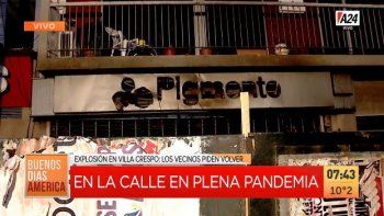 A diez días de la explosión de la perfumería, los vecinos quieren volver al edificio