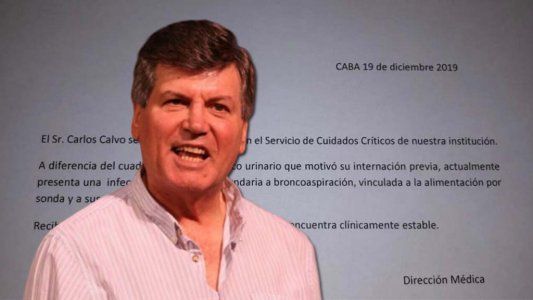 Parte médico de Carlín Calvo tras su nueva internación