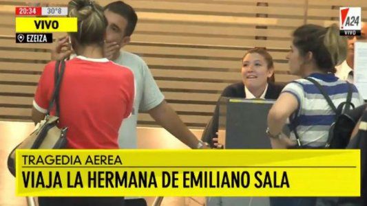 La hermana de Emiliano Sala viajó a Europa para seguir de cerca los rastrillajes de la búsqueda