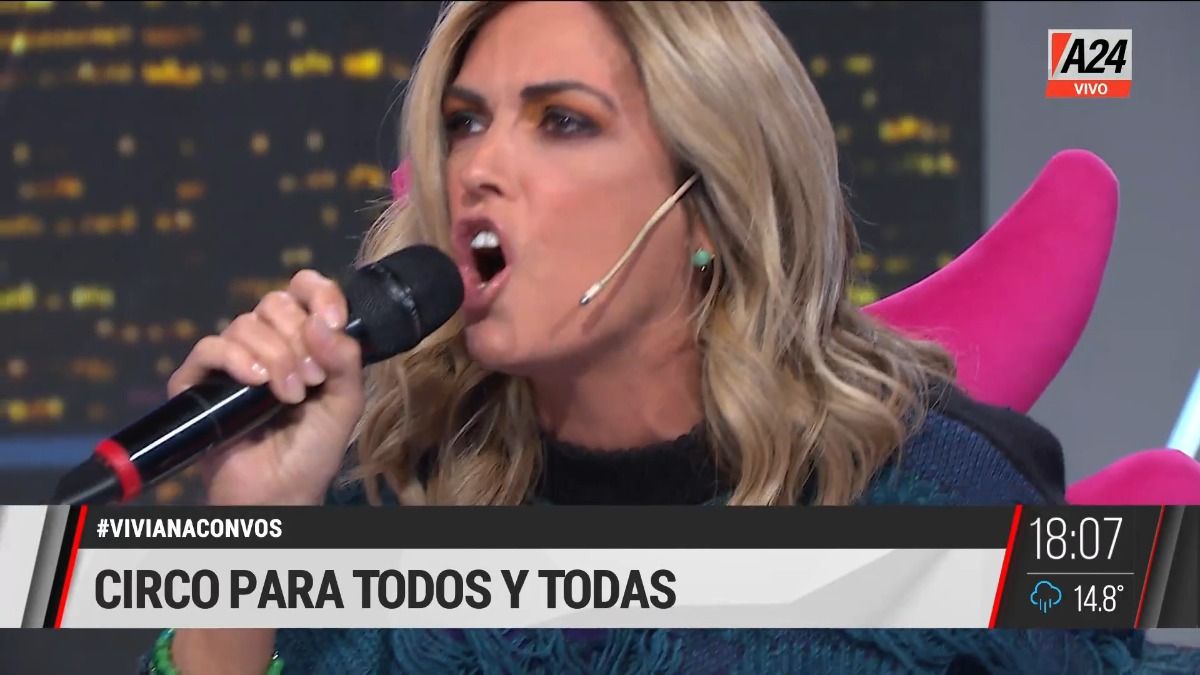 El relato futbolero de Viviana Canosa en A24.