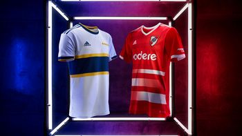 Adidas presentó las nuevas camisetas alternativas de Boca y River. Adidas presentó las nuevas camisetas alternativas de Boca y River.