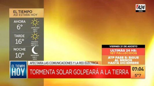 Una tormenta solar golpea a la Tierra y afectaría las comunicaciones