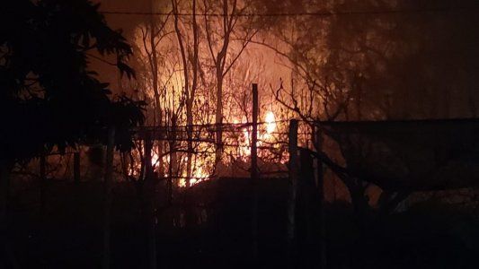 El fuego se acercó a zonas pobladas en Guaymallén