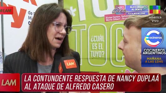 La contundente respuesta de Nancy Dupláa a Alfredo Casero tras sus duros ataques