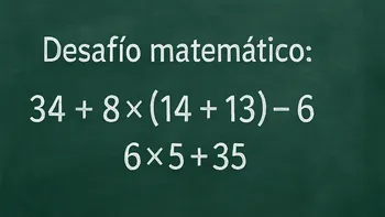 La regla esencial para resolver este desafío matemático es conocido como PEMDAS (por sus siglas en inglés) o jerarquía de operaciones.