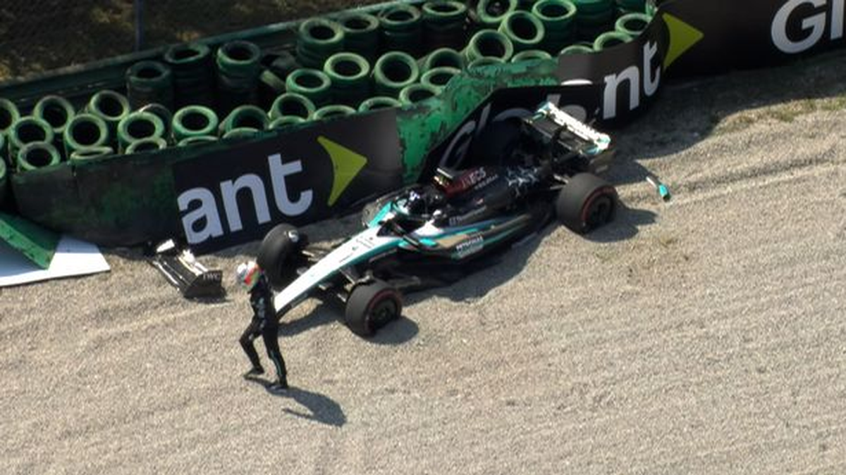 Video del accidente de Kimi Antonelli en Monza 2024