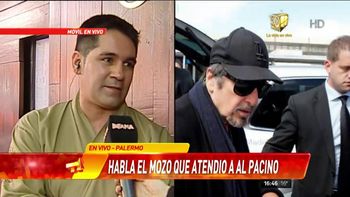Generoso: la importante propina que Al Pacino dejó tras almorzar en Palermo