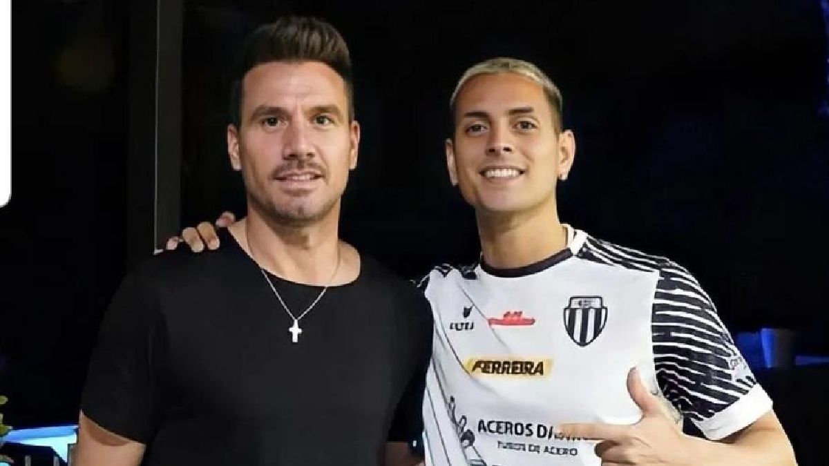 Coscu y su amigo Pablo Bilbao.