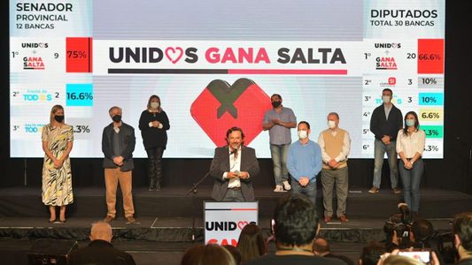 Elecciones en Salta: ganó una de las listas respaldadas por Gustavo Sáenz