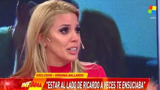 Virginia Gallardo lloró al negar un rumor sobre su relación con Ricardo Fort
