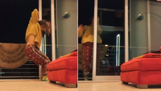 El terrible golpe de Flor Vigna contra el ventanal