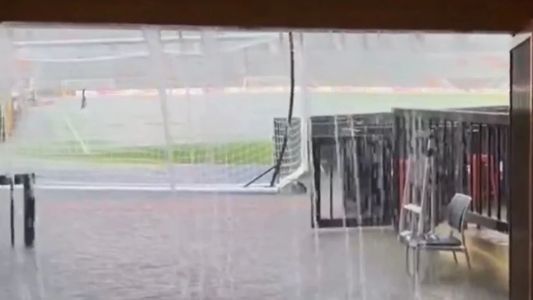 ¿Se suspende? Alerta en la Selección Argentina por un diluvio torrencial en Alabama a horas del partido con Islandia