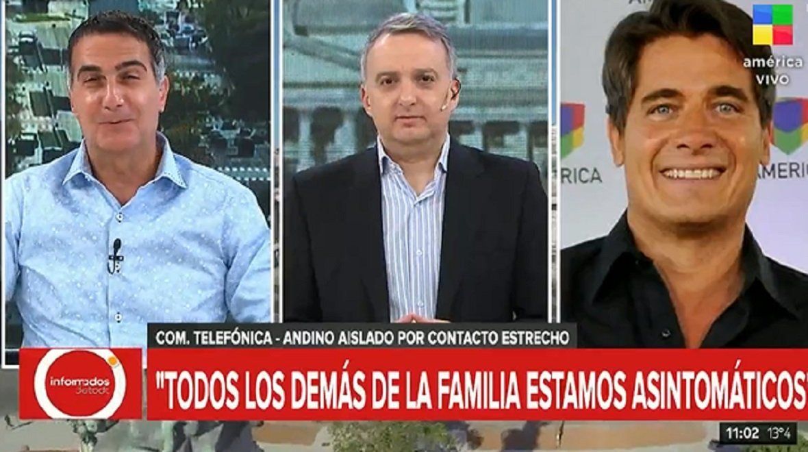 Guillermo Andino aislado por contacto estrecho con un caso de coronavirus en su familia