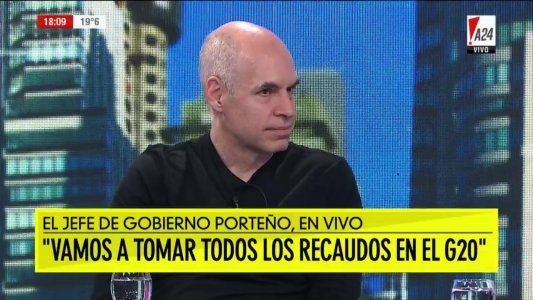 G-20: Larreta dijo que están tomando todos los recaudos porque hay antecedentes de manifestaciones muy violentas en las cumbres